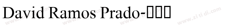 David Ramos Prado字体转换